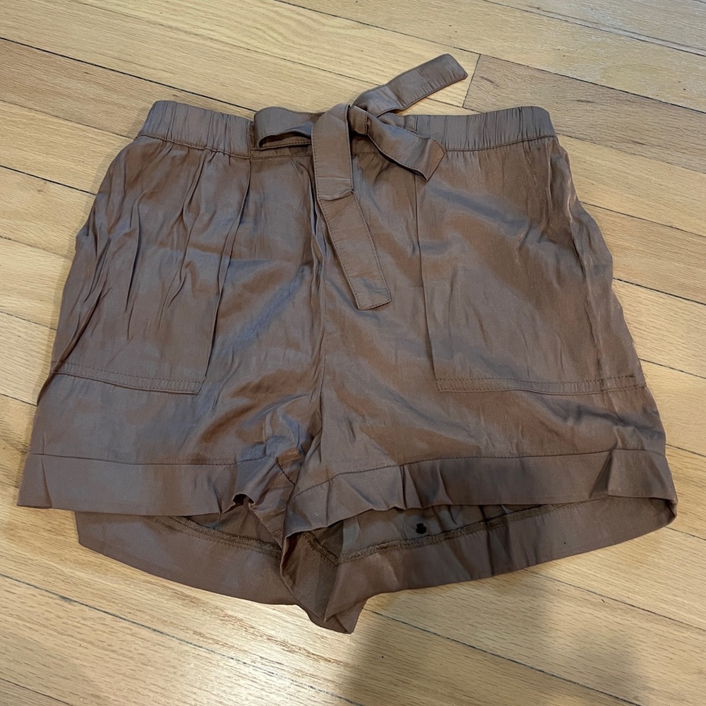 Lumiere High Waist Tan Women's Shorts